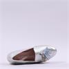Wonders Fly Tassle Slip On Wedge - Silver